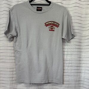 Harley-Davidson Gray Tee with Red Accents